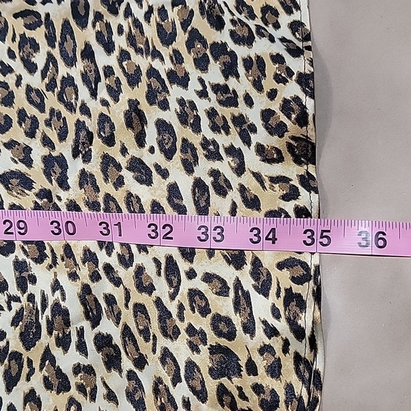 gilligan o'malley Size M Leopard/Cheetah Mini Slip Dress, Excellent Used Cond. - Picture 9 of 11